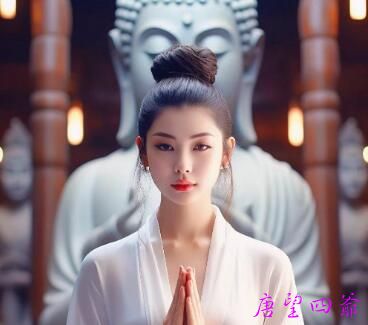 八岁幼女座中问佛